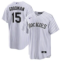 Youth Nike Hunter Goodman White Colorado Rockies Home Replica Jersey