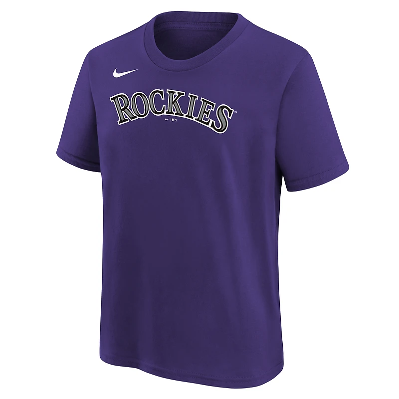 T-shirt Nike Kris Bryant violet Colorado Rockies pour enfant