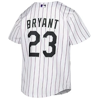 Maillot de joueur réplique alternatif des Colorado Rockies Nike Kris Bryant blanc pour jeune