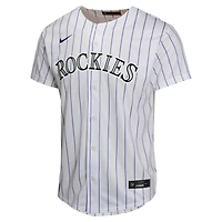 Maillot de joueur match à domicile Nike Kris Bryant pour jeunes des Rockies du Colorado, blanc
