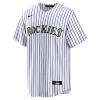 Youth Nike Tyler Freeman White Colorado Rockies Home Replica Jersey