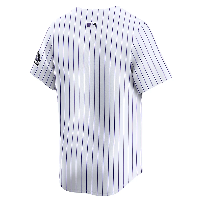 Maillot Nike blanc à domicile des Rockies du Colorado pour jeunes
