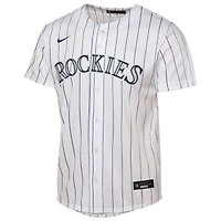 Maillot Nike blanc pour jeunes à domicile des Rockies du Colorado