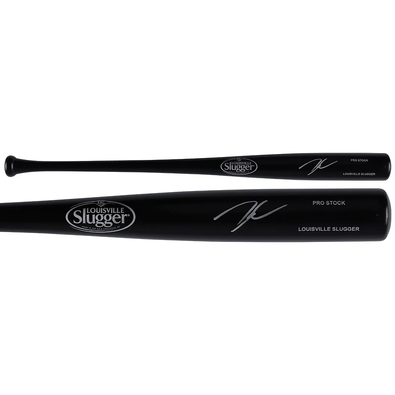 Batte générique Louisville Slugger noire autographiée par Zac Veen des Colorado Rockies