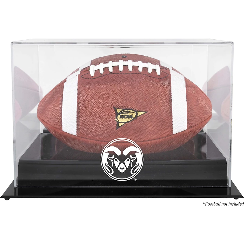 Vitrine de football à base noire des Rams de l'État du Colorado