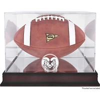 Étui de football à base d'acajou des Rams de l'État du Colorado avec dos miroir