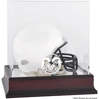 Vitrine miniature en acajou pour casque des Colorado State Rams, avec miroir au dos.