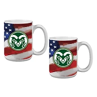 Ensemble de deux tasses américaines Colorado State Rams de 44 cl