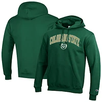 Sweat à capuche vert champion pour homme avec logo Arch Over des Colorado State Rams