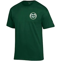 T-shirt vert champion pour homme Colorado State Rams Stack 2-Hit