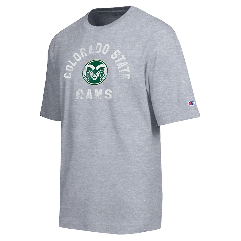 Men's Champion Heather Gray Colorado State Rams Weathered Team T-Shirt