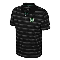 Polo noir Colosseum pour homme, motif Milk Steak, Colorado State Rams