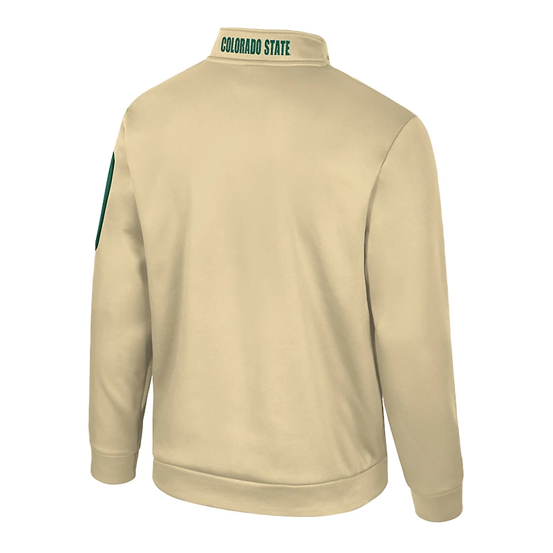 Veste polaire à fermeture éclair quart de tour Colosseum Gold Colorado State Rams pour homme