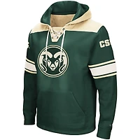 Men's Colosseum Green Colorado State Rams 2.0 Lace-Up Pullover Hoodie