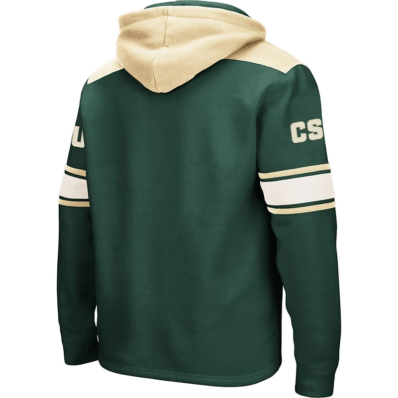 Sweat à capuche lacets Colosseum Green Colorado State Rams 2.0 pour hommes