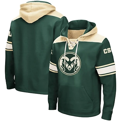 Sweat à capuche lacets Colosseum Green Colorado State Rams 2.0 pour hommes