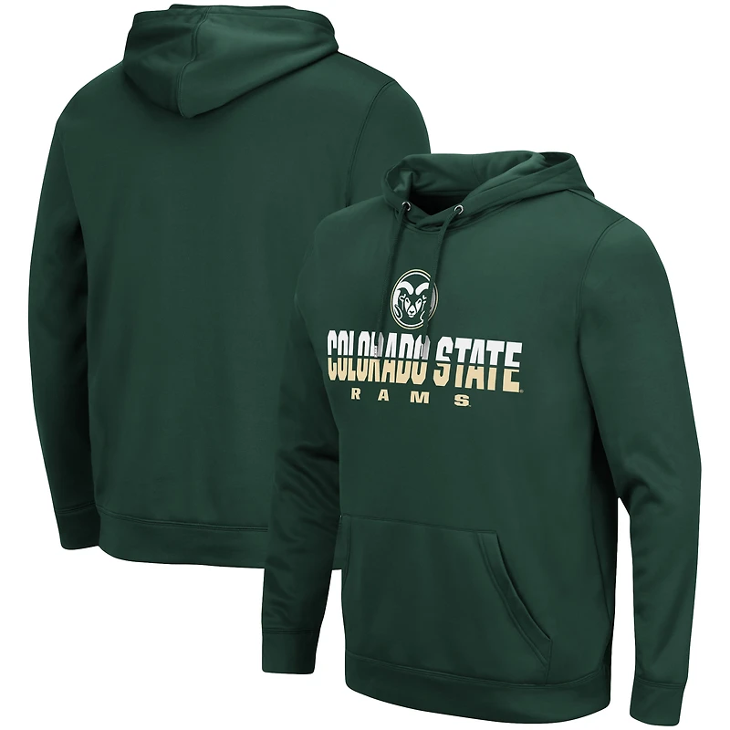 Chandail à capuchon Colosseum Green Colorado State Rams Lantern pour homme