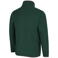 Men's Colosseum Green Colorado State Rams Rebound Snap Pullover Jacket