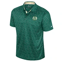 Polo de golf sublimé pour homme Colosseum Green Colorado State Rams