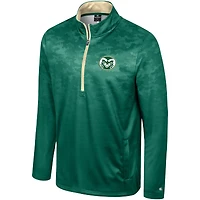 Men's Colosseum  Green Colorado State Rams The Machine Half-Zip Jacket