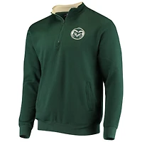 Men's Colosseum Green Colorado State Rams Tortugas Logo Quarter-Zip Pullover Jacket