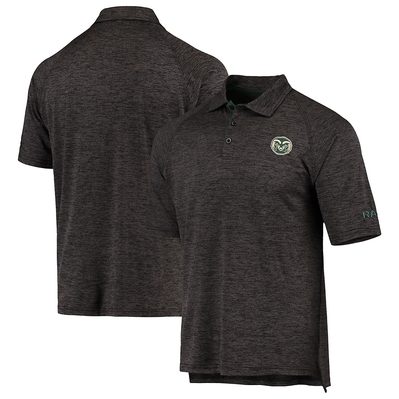 Polo colosseum noir chiné Colorado State Rams pour homme
