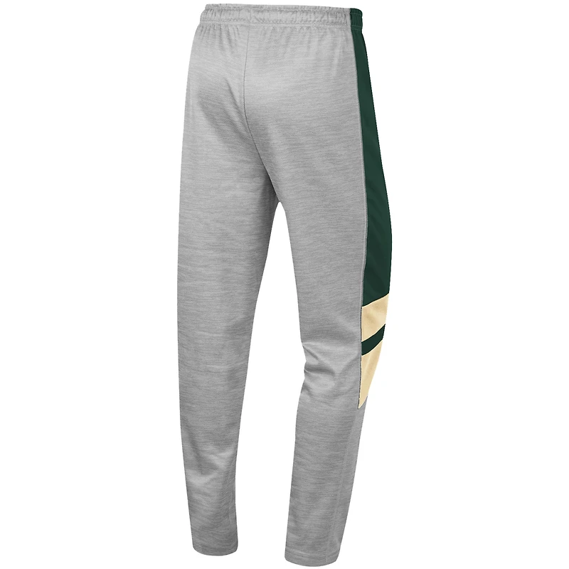 Men's Colosseum Heathered Gray/Green Colorado State Rams Bushwood Pants