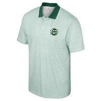 Polo Colosseum blanc à rayures et imprimé Colorado State Rams pour homme