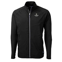 Veste hybride entièrement zippée en tricot écologique Adapt Big & Tall pour homme, noire, Cutter Buck, Colorado State Rams