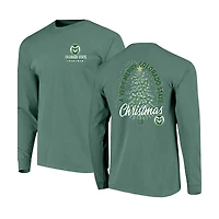 T-shirt à manches longues pour homme Image One vert clair Colorado State Rams Holiday
