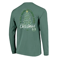 T-shirt à manches longues pour homme Image One vert clair Colorado State Rams Holiday