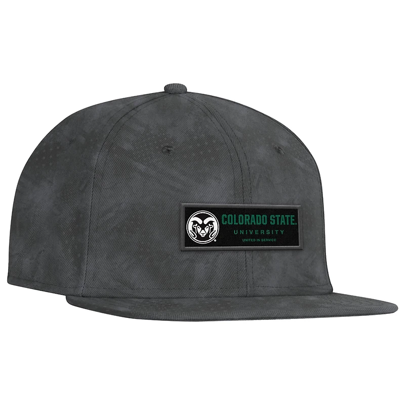 Men's Under Armour Charcoal Colorado State Rams Freedom Collection ArmourFuse Snapback Hat