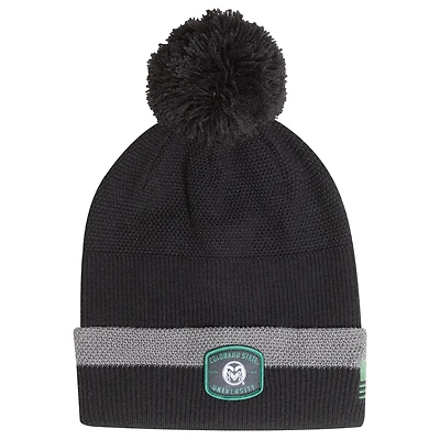 Bonnet à revers et pompon pour homme Under Armour Colorado State Rams Freedom Collection, couleur anthracite