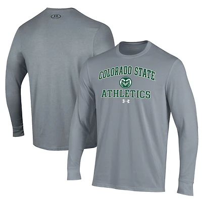 Men's Under Armour  Gray Colorado State Rams Athletics Performance Long Sleeve T-Shirt