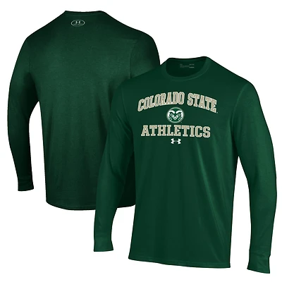 Men's Under Armour  Green Colorado State Rams Athletics Performance Long Sleeve T-Shirt