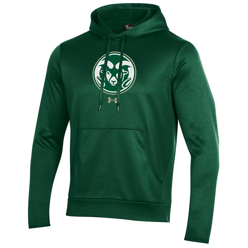Sweat à capuche en polaire vert avec logo des Colorado State Rams pour homme Under Armour