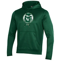 Sweat à capuche en polaire vert avec logo des Colorado State Rams pour homme Under Armour