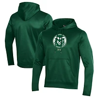 Sweat à capuche en polaire vert avec logo des Colorado State Rams pour homme Under Armour