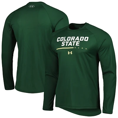 Under Armour Colorado State Rams Performance T-shirt à manches longues raglan pour homme Vert