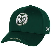 Casquette ajustable verte pour homme Under Armour Colorado State Rams Sideline Blitzing Accent