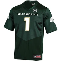 Men's Under Armour #1 Green Colorado State Rams Replica Football Jersey