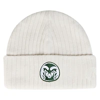 Men's Under Armour  Stone Colorado State Rams Sideline Halftime Shallow Cuffed Knit Hat