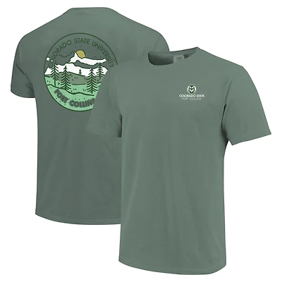 T-shirt unisexe vert Colorado State Rams Scenic Comfort Colors