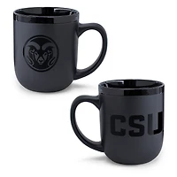 WinCraft Colorado State Rams 17oz. Black Tonal Ceramic Mug