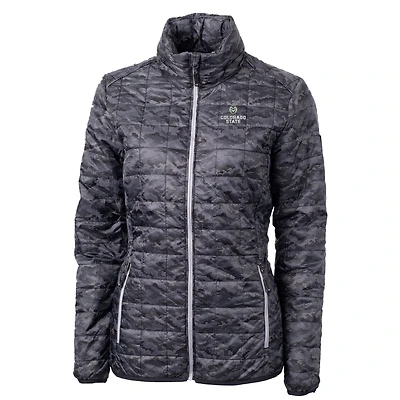 Doudoune zippée intégrale Eco noire pour femme des Colorado State Rams de Cutter & Buck