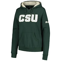 Women's Stadium Athletic Green Colorado State Rams Big Logo Pullover Hoodie