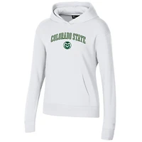 Sweat à capuche Under Armour blanc Colorado State Rams pour femme