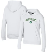 Women's Under Armour White Colorado State Rams All Day Pullover Hoodie