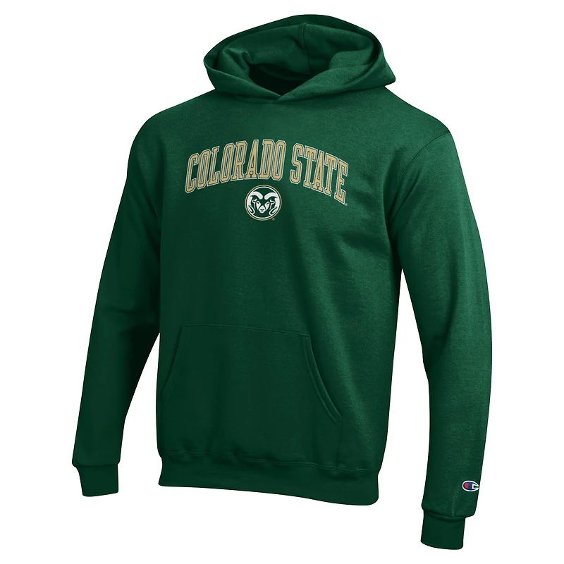 Sweat à capuche vert champion des jeunes Colorado State Rams Campus