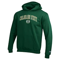 Sweat à capuche vert champion des jeunes Colorado State Rams Campus